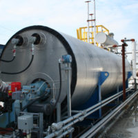 water bath heater installed onsite